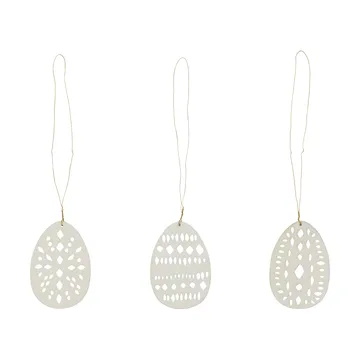 Nori Easter hanging ornament set of 3 pieces - Beige - House Doctor