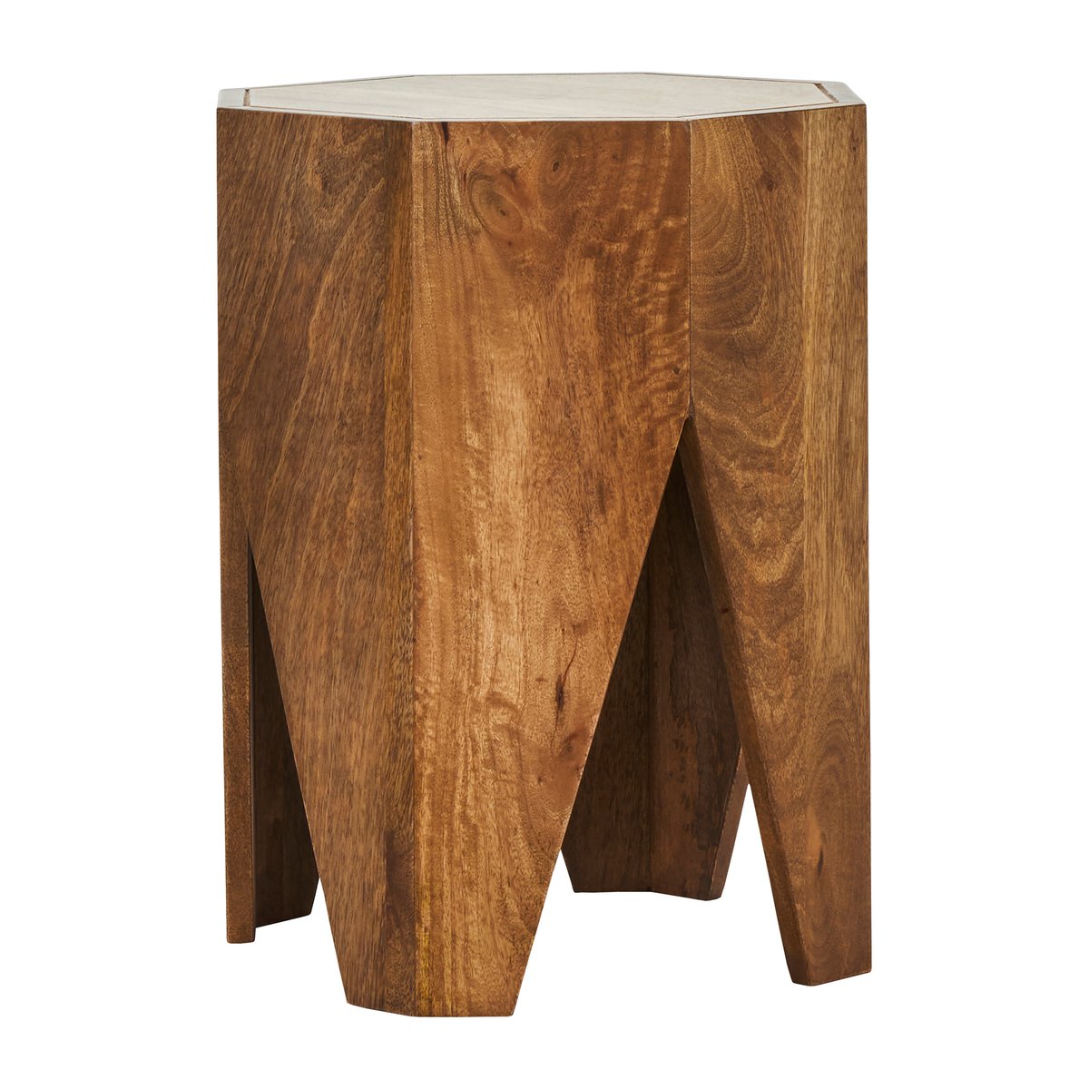House Doctor Okta stool 33x45 cm Mango wood | Scandinavian Design | Stools | Brown