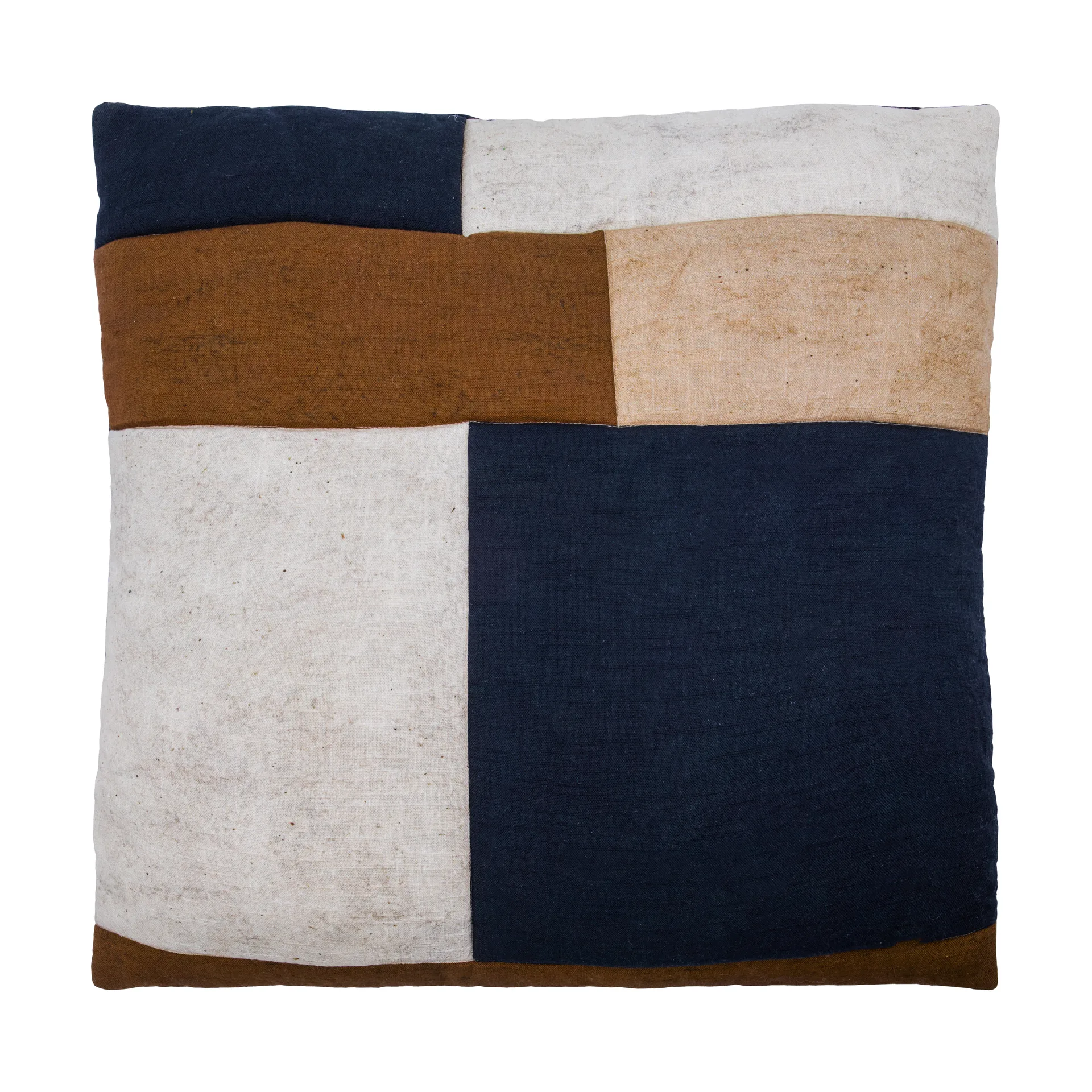 Patch cushion cover 50x50 cm, Black-sand-brown House Doctor