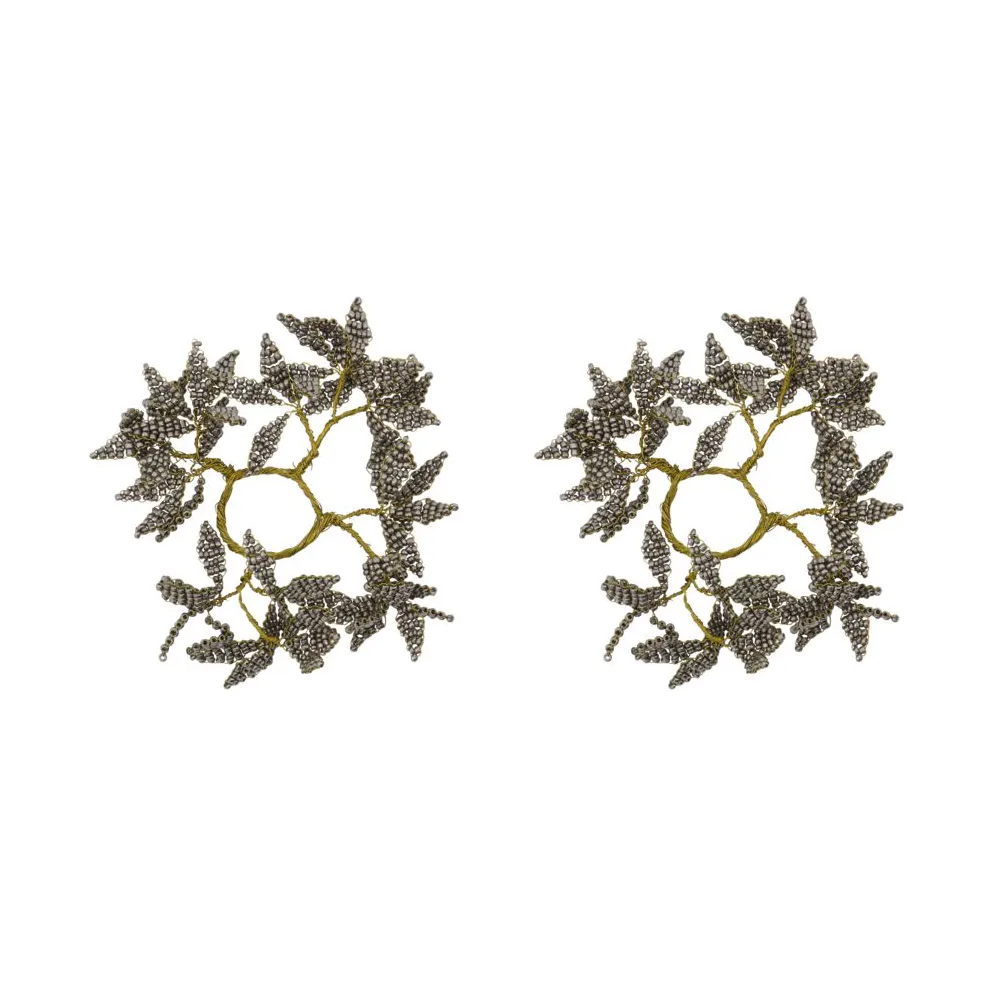 Pearl light ring 2-pack, Grey-gold House Doctor