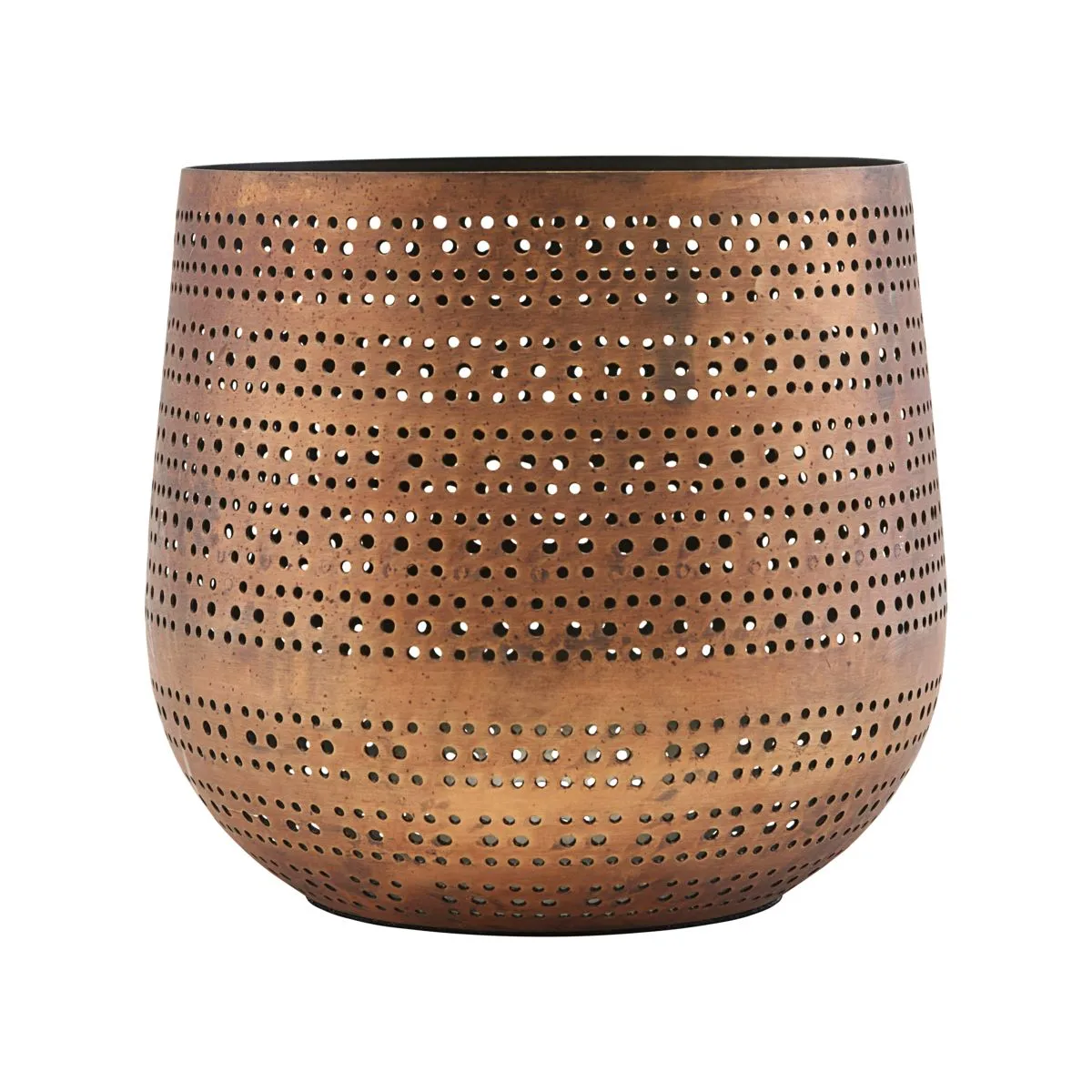 House Doctor Perfo lantern o18x16.5 cm Golden | Scandinavian Design | Tea light holders, lanterns & candle dishes | Gold-coloured