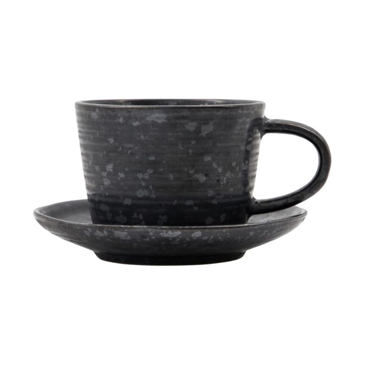 Pion cup with saucer 23 cl - Black-brown - House Doctor