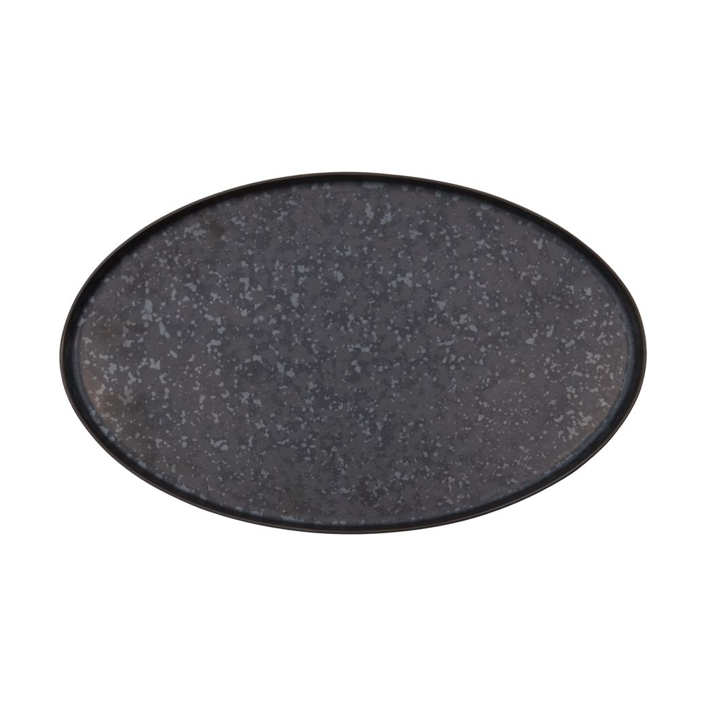 House Doctor Pion serving tray 19,6x31 cm Black-brown