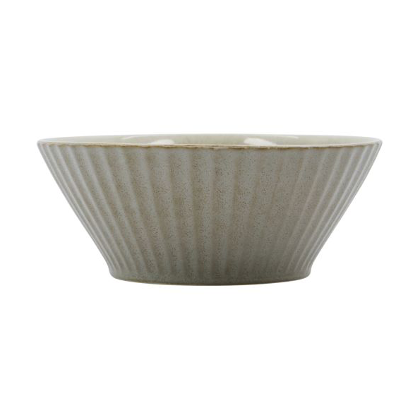 House Doctor Pleat bowl o15 cm Grey-brown | Scandinavian Design | Breakfast bowls | Grey