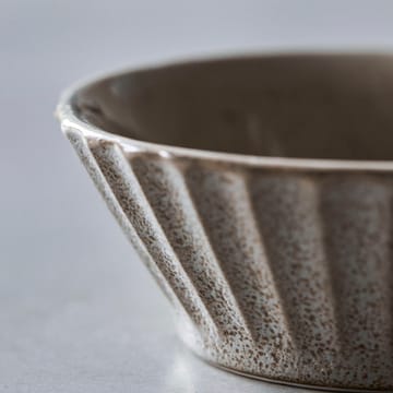 Pleat bowl Ø15 cm - Grey-brown - House Doctor