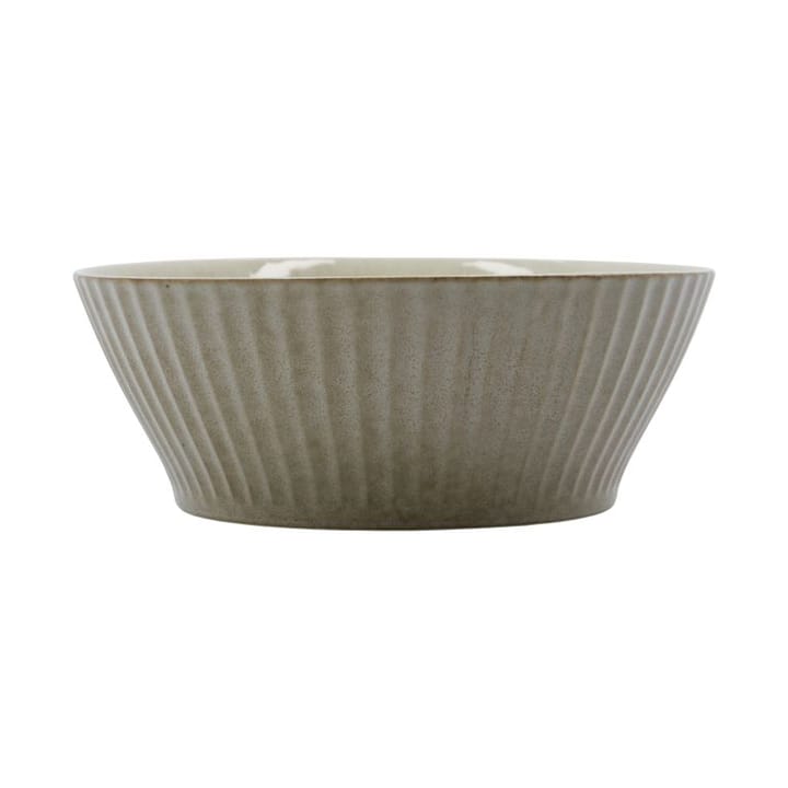 Pleat bowl Ø19 cm - Grey-brown - House Doctor