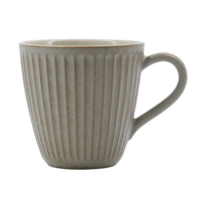 Pleat mug 30 cl - Grey-brown - House Doctor