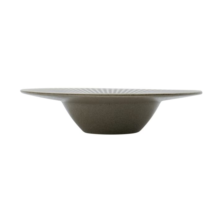 Pleat pasta plate Ø26 cm - Grey-brown - House Doctor