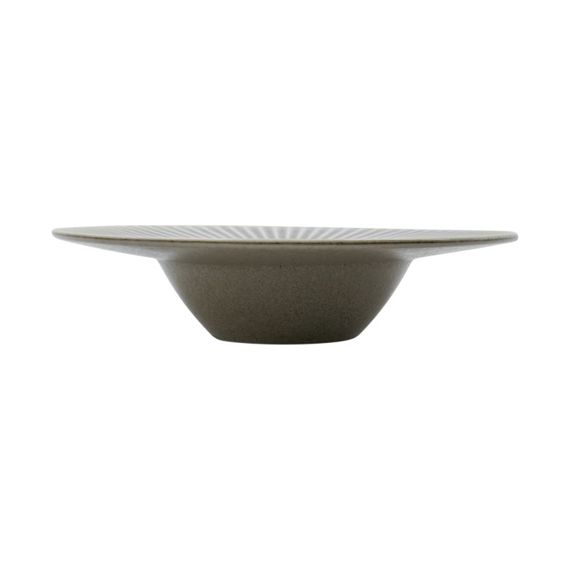House Doctor Pleat pasta plate o26 cm Grey-brown | Scandinavian Design | Dinner plates | Grey
