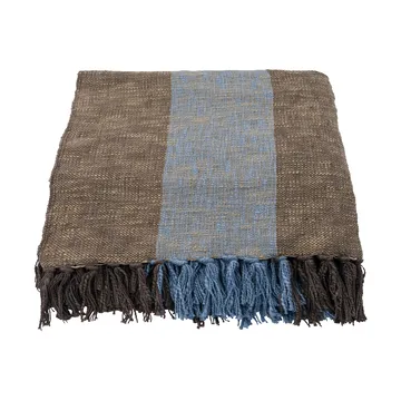 Ponra throw 130x180 cm - Brown-Light blue - House Doctor