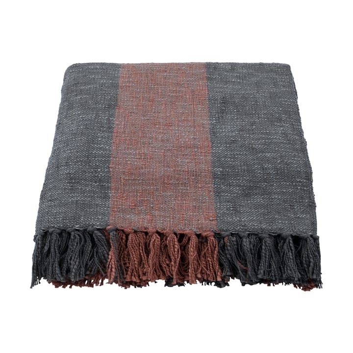 Ponra throw 130x180 cm, Khaki-Burnt red House Doctor