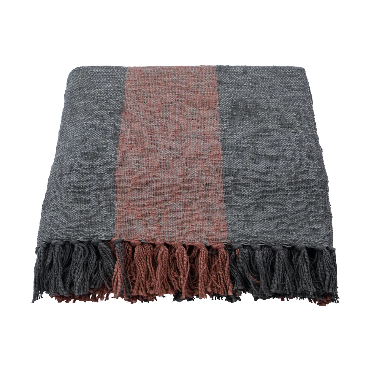 House Doctor Ponra throw 130x180 cm Khaki-Burnt red