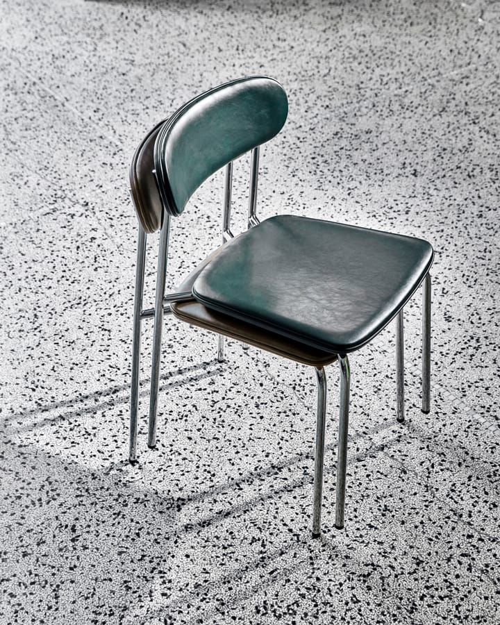 Pova chair, Crome-dark green House Doctor
