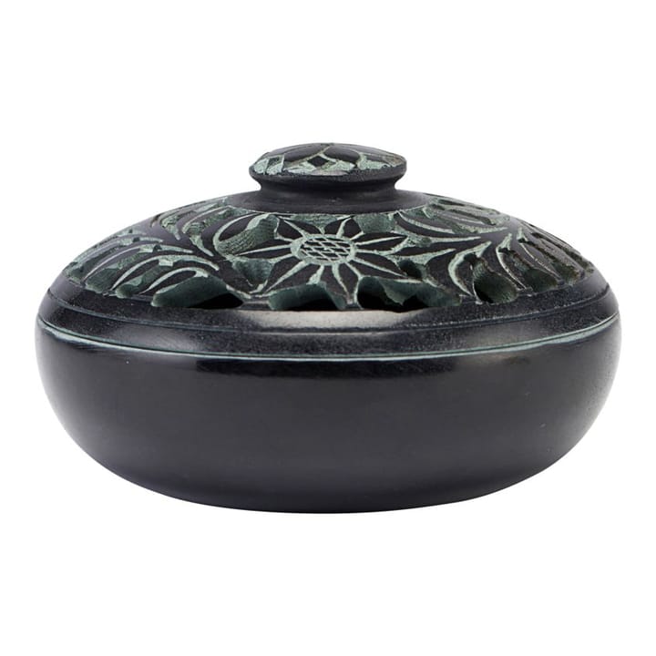 Puri box with lid - black-grey - House Doctor