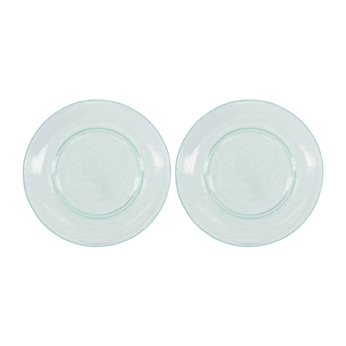 House Doctor Rain plate o27 cm 2-pack Clear | Scandinavian Design | Dinner plates | Transparent
