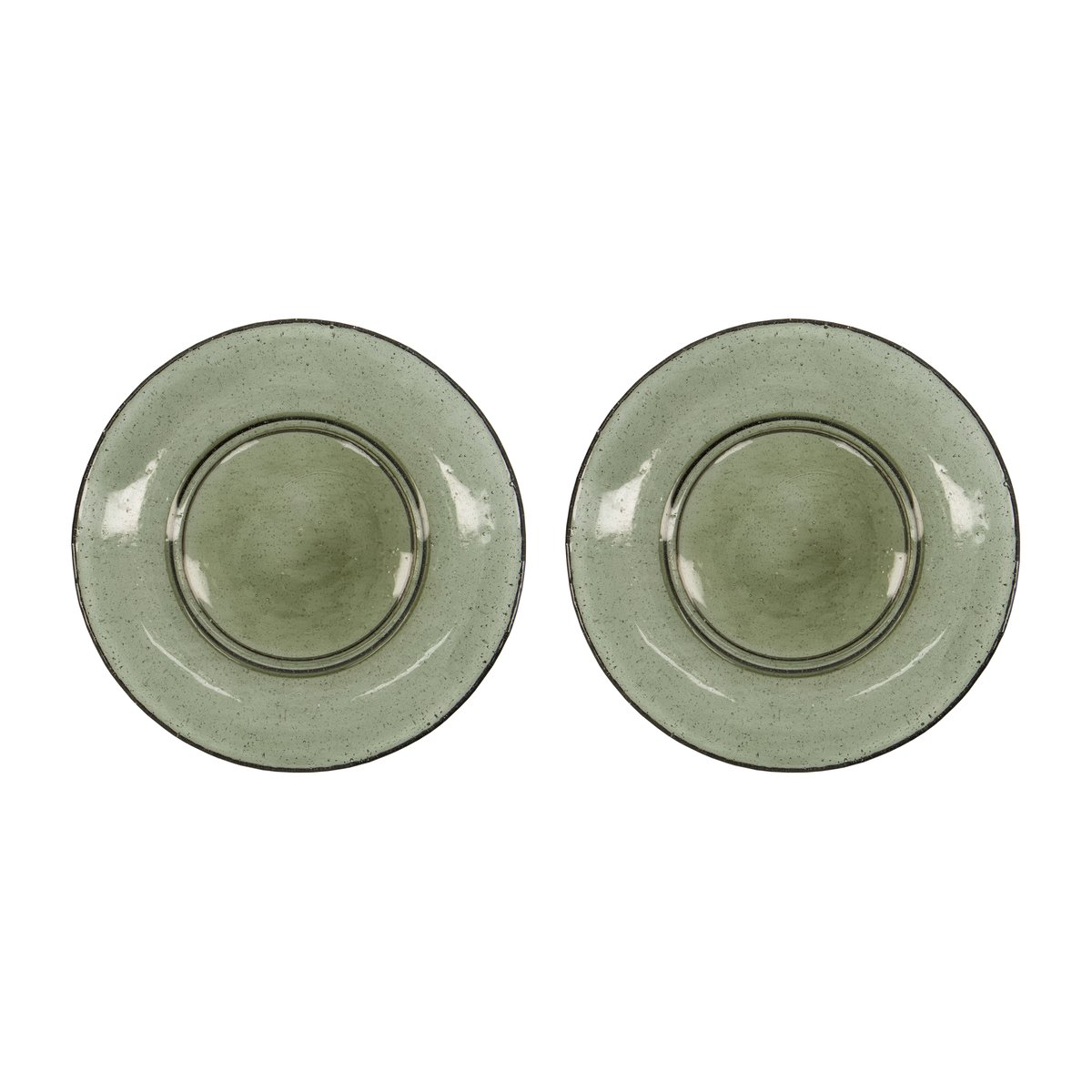 House Doctor Rain small plate o21 cm 2-pack Green | Scandinavian Design | Small plates & side plates | Green