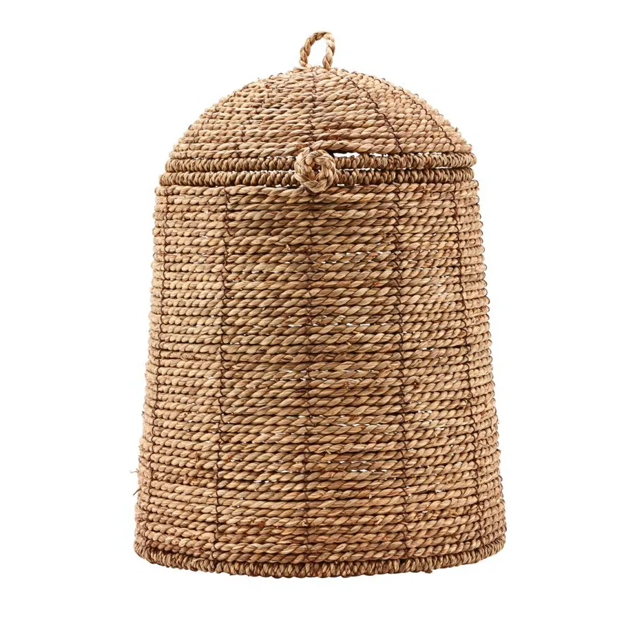 Rama basket with lid natural, 34.5 cm House Doctor