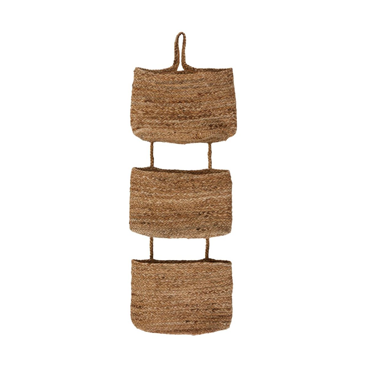 House Doctor Ramla wall mounted storage basket 35x109 cm Natural