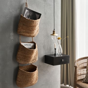 Ramla wall mounted storage basket 35x109 cm - Natural - House Doctor