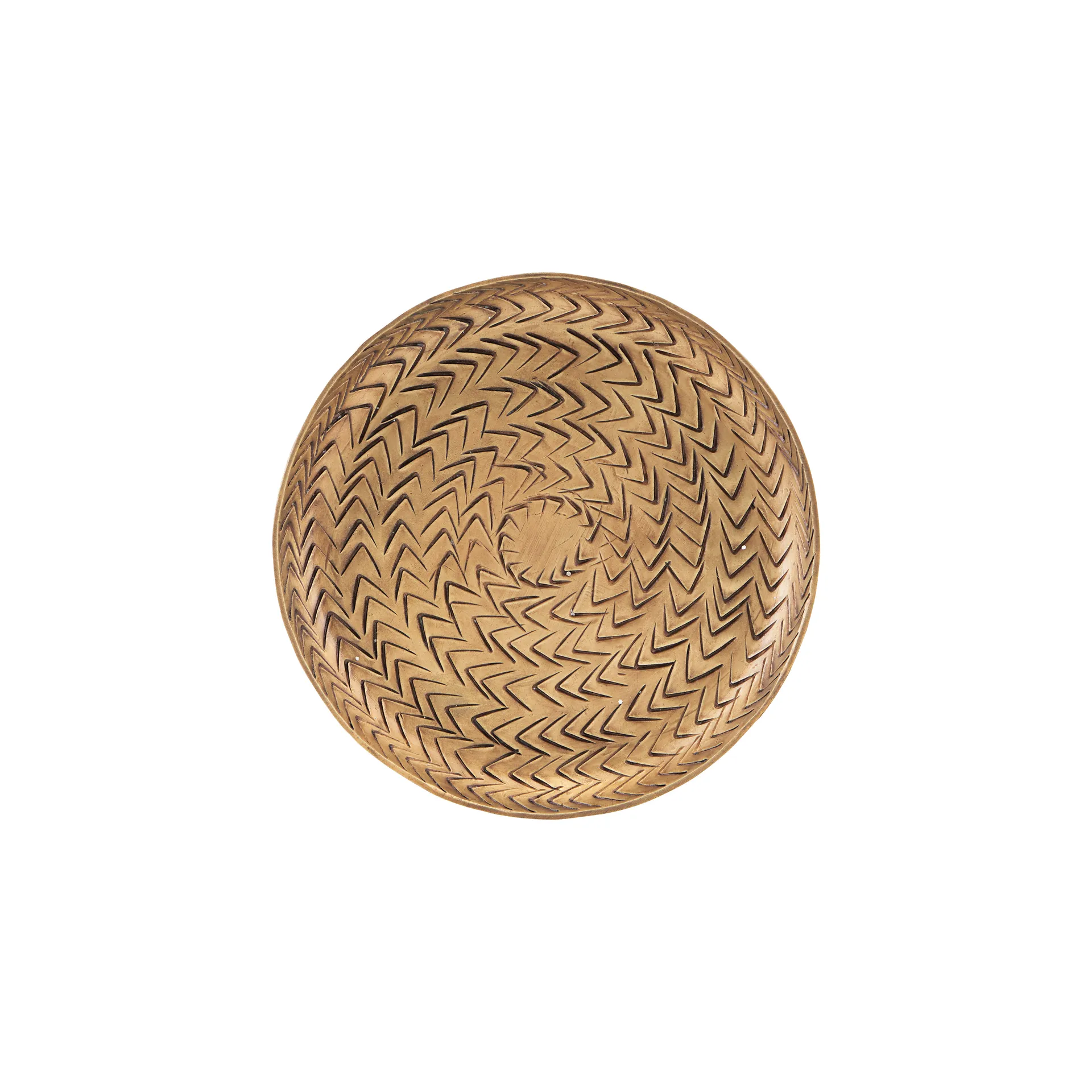 Rattan tray brass finish, 12 cm House Doctor