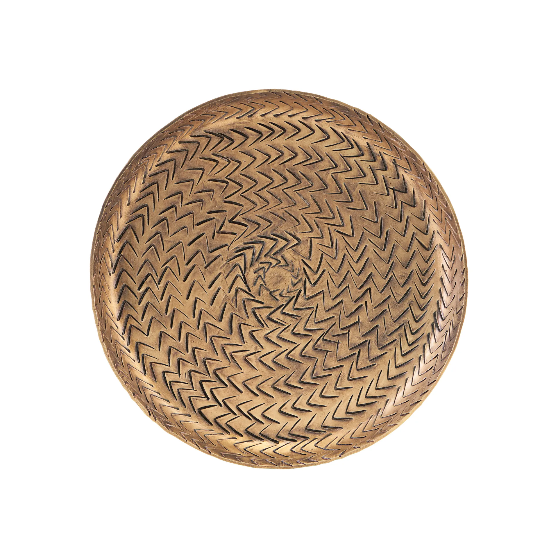 Rattan tray brass finish, 16 cm House Doctor