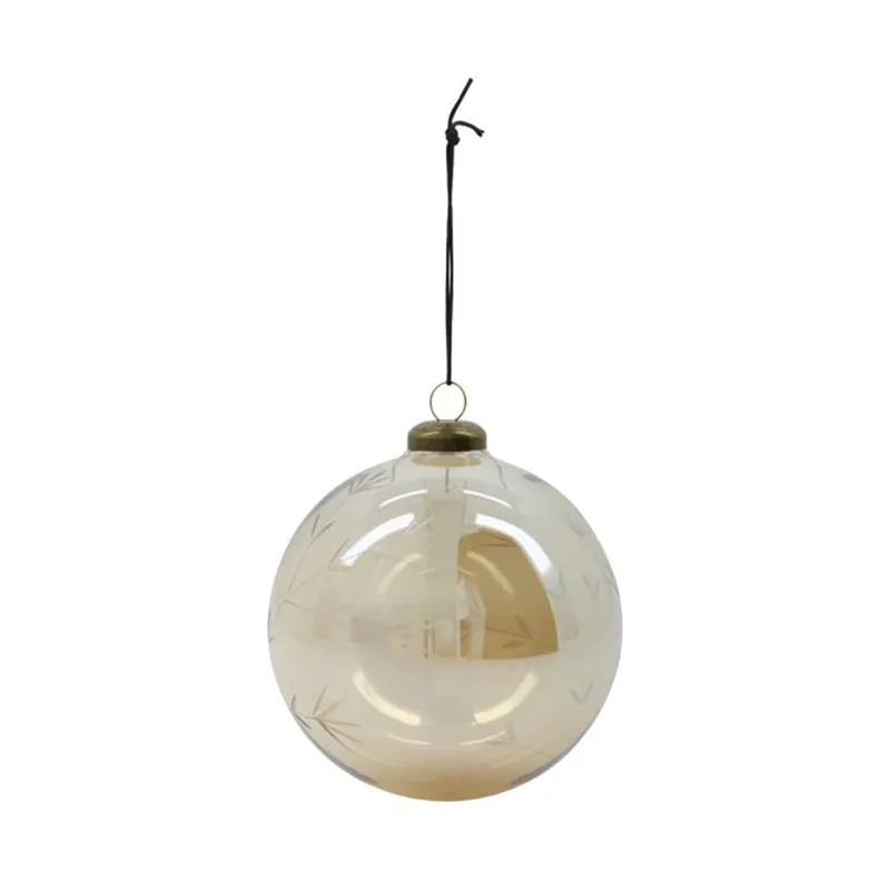 Rayn Christmas bauble Ø10 cm, Brown House Doctor