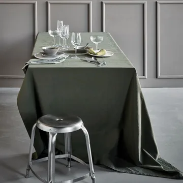Real tablecloth 140x240 cm - Dark green - House Doctor