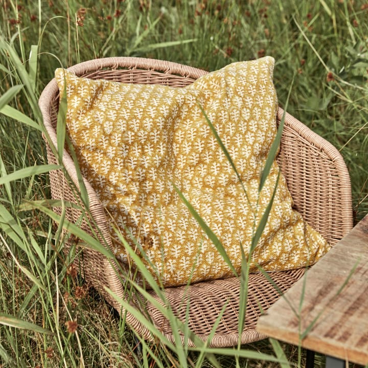 Relief cushion cover 50x50 cm - Yellow - House Doctor