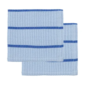 Rena dishcloth - Light blue-blue, 30x30 cm, 2-pack - House Doctor