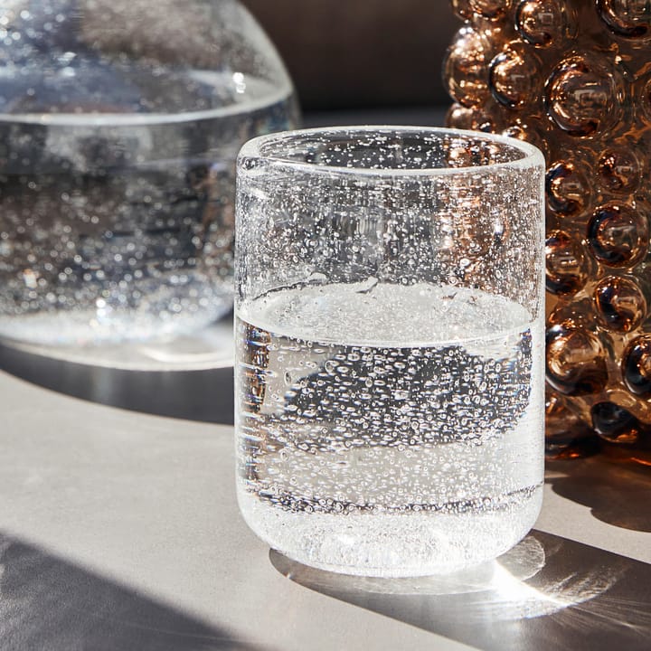 Rain Drinking Glass 2-pack 10,5 cm, Aqua - House Doctor @ RoyalDesign