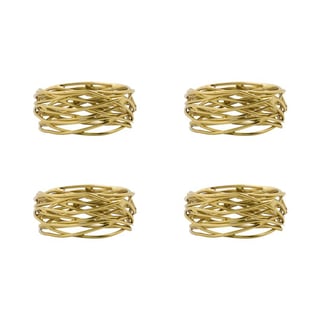 House Doctor Ring napkin rings 4-pack Golden