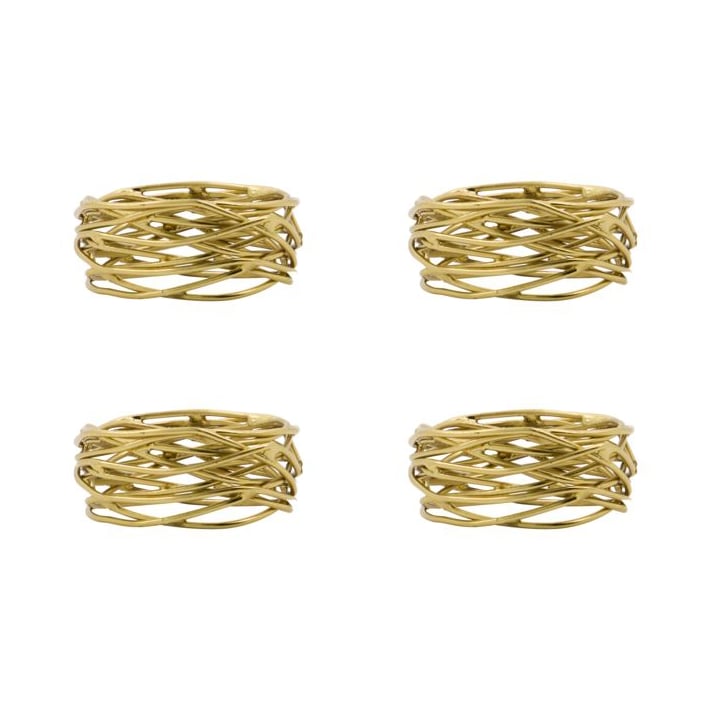 House Doctor Ring napkin rings 4-pack Golden