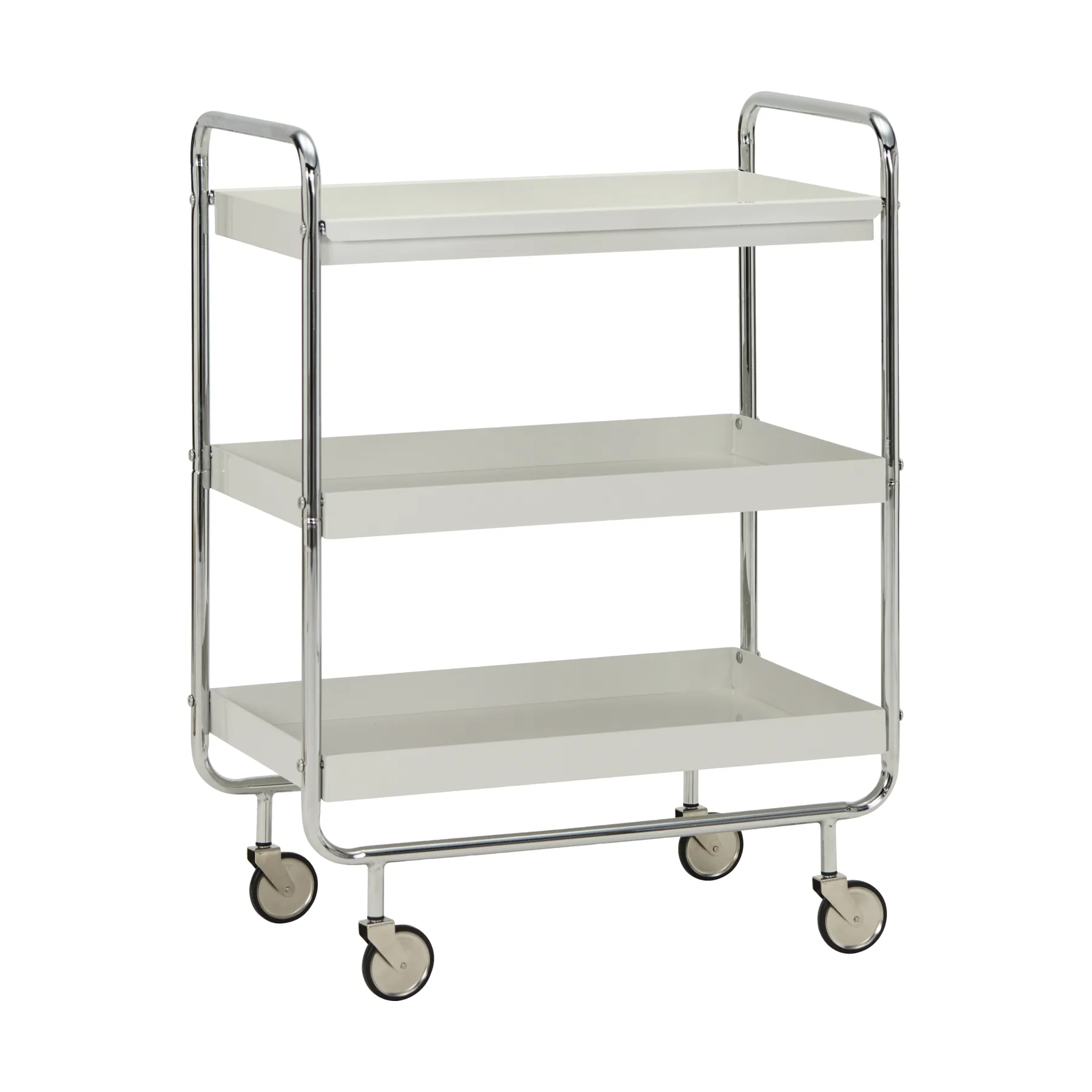 Roll serving trolley, Off-white-crome House Doctor