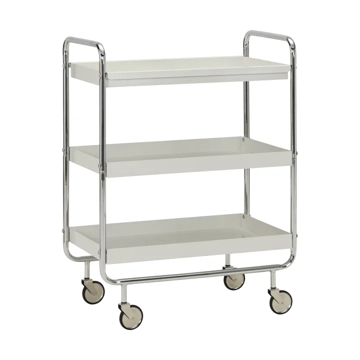 Roll serving trolley - Off-white-crome - House Doctor