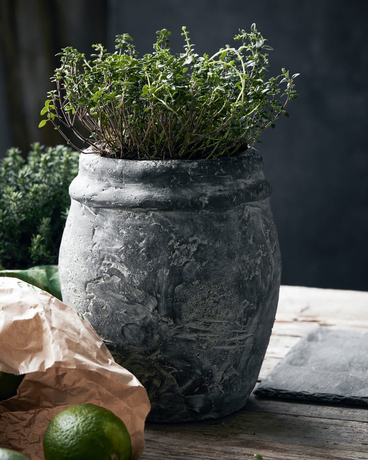 Rube flower pot Ø16 cm - grey - House Doctor