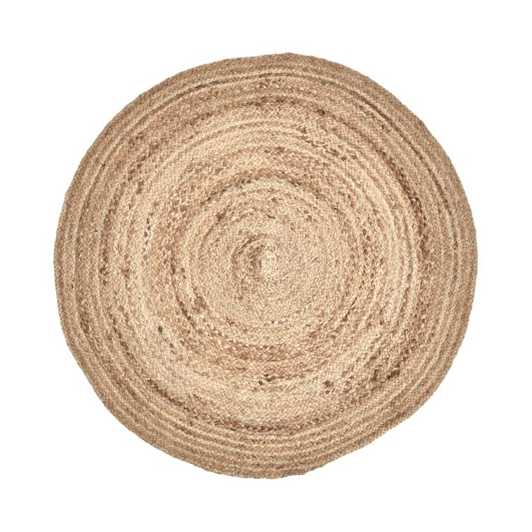 House Doctor Rugy rug o90 cm Nature | Scandinavian Design | Fringe & Deep pile rugs | Beige