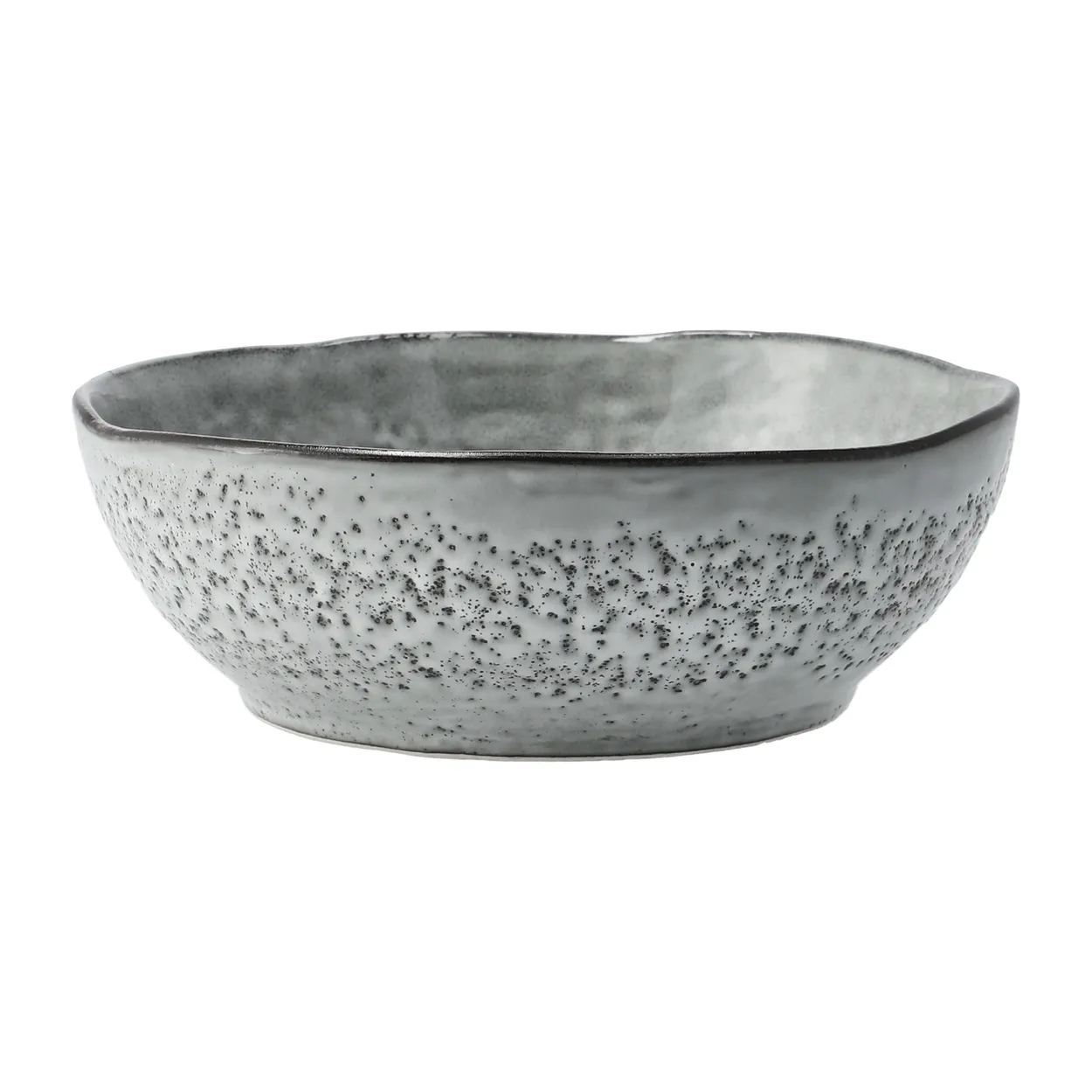 House Doctor Rustic bowl 21 cm | Scandinavian Design | Breakfast bowls | Grey