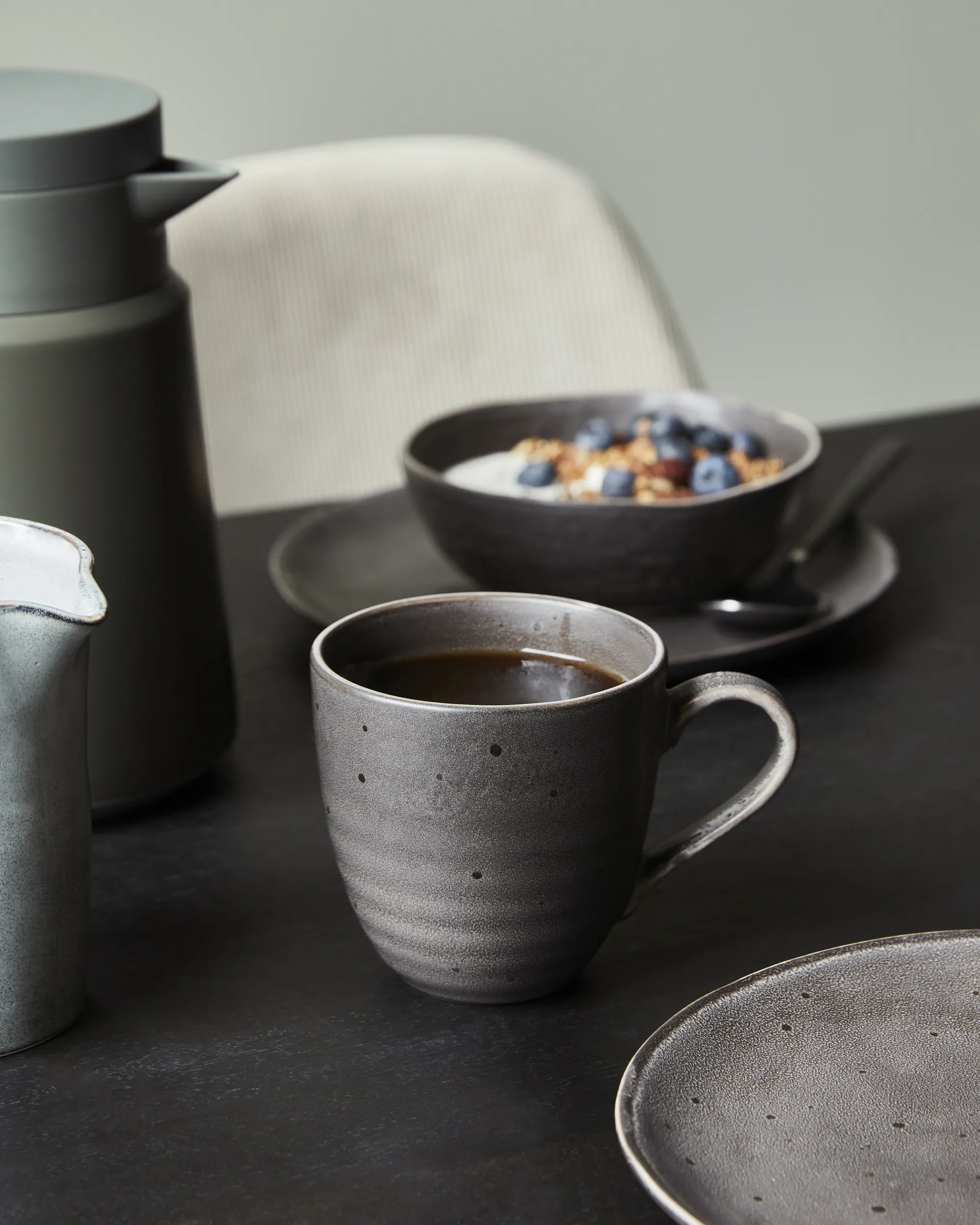 Rustic Brunch kit 12 pieces, Dark grey House Doctor