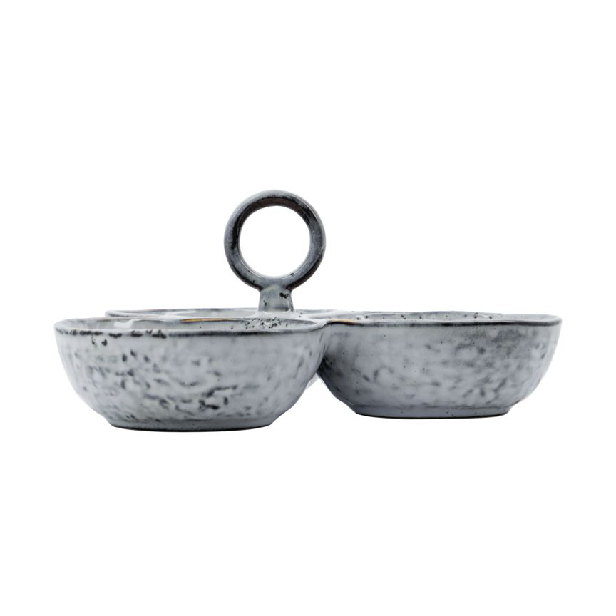 House Doctor Rustic serving bowls Gray-blue | Scandinavian Design | Decorative bowls | Grey