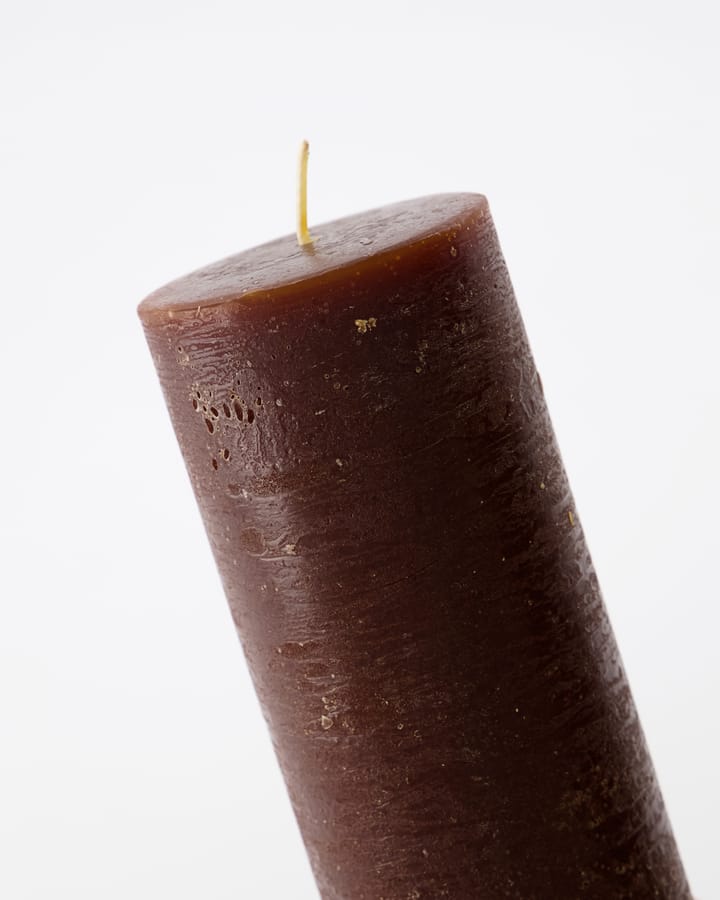 Rustic Wax block candle 15 cm 2-pack, Cognac House Doctor