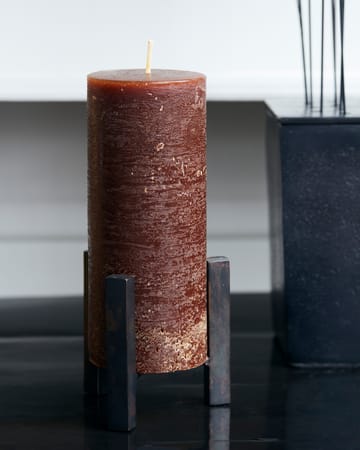 Rustic Wax block candle 15 cm 2-pack - Cognac - House Doctor