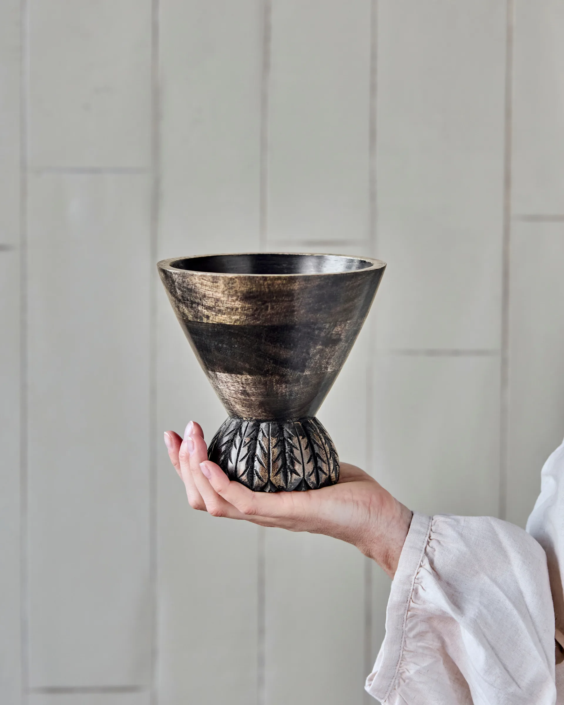 Sani flower pot Ø15 cm, Black House Doctor