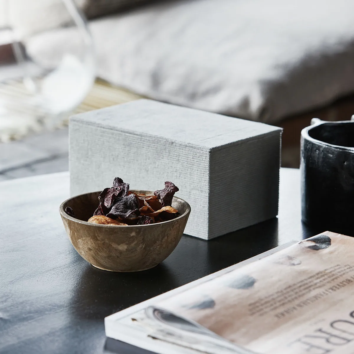 Serveur bowl 13 cm 4-pack, gold House Doctor