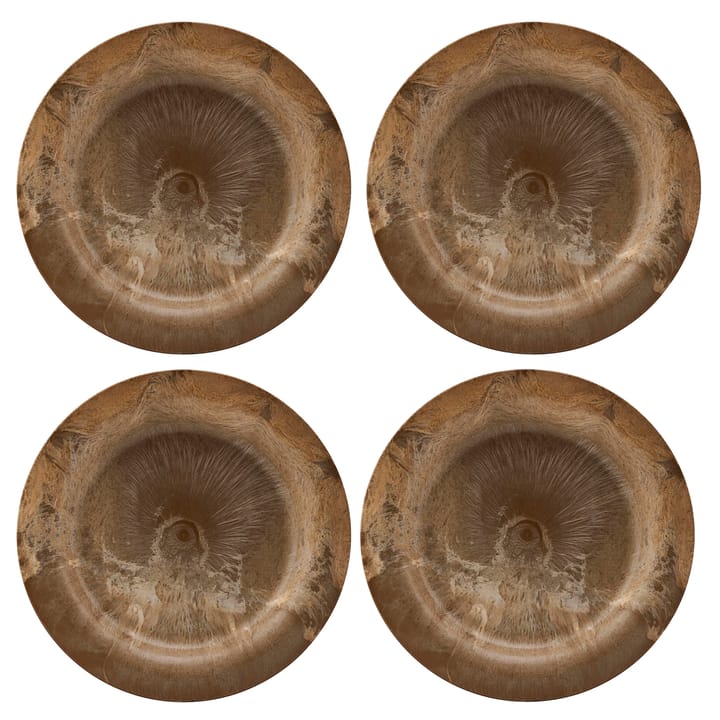 Serveur plate 24 cm 4-pack - gold - House Doctor