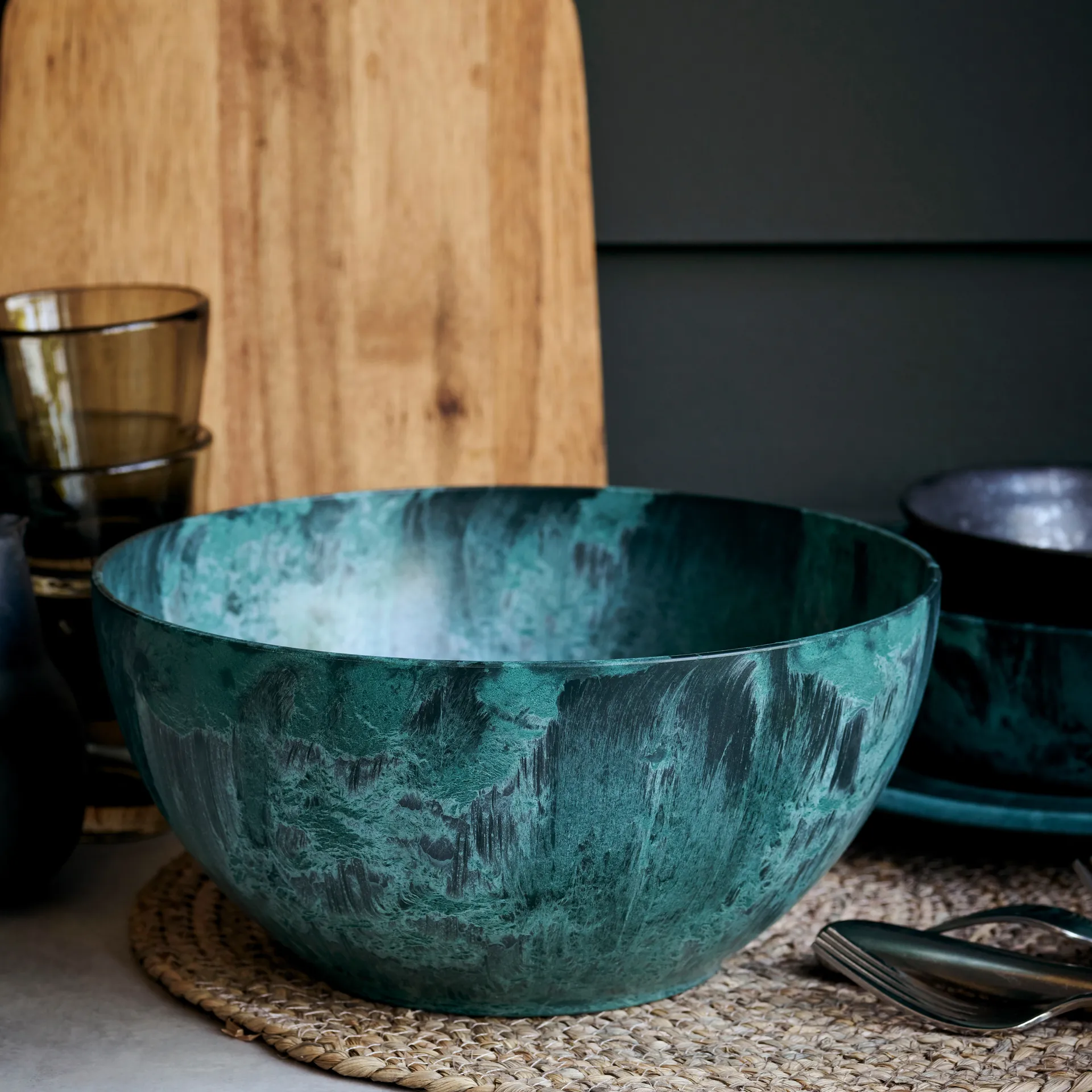 Serveur serving bowl Ø24 cm, green House Doctor