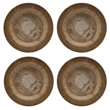 Serveur small plate 18 cm 4-pack - gold - House Doctor