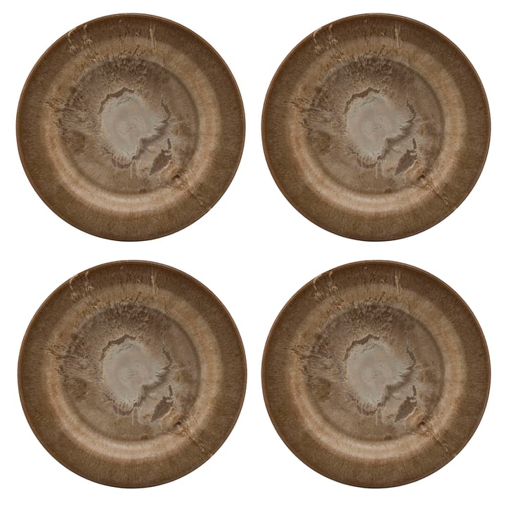 Serveur small plate 18 cm 4-pack - gold - House Doctor