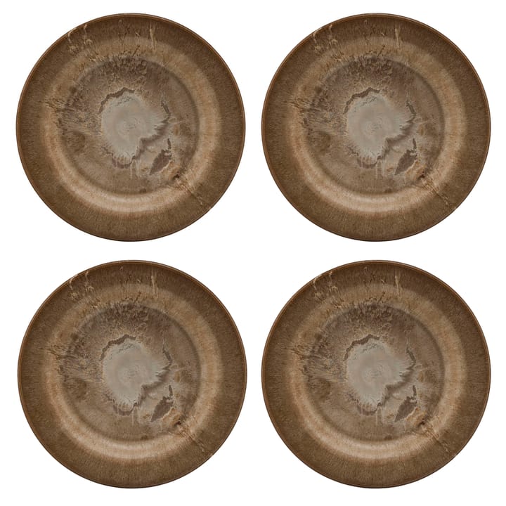 Serveur small plate 18 cm 4-pack - gold - House Doctor