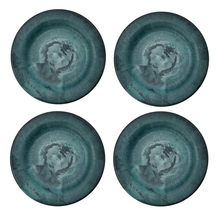 Serveur small plate 18 cm 4-pack - green - House Doctor
