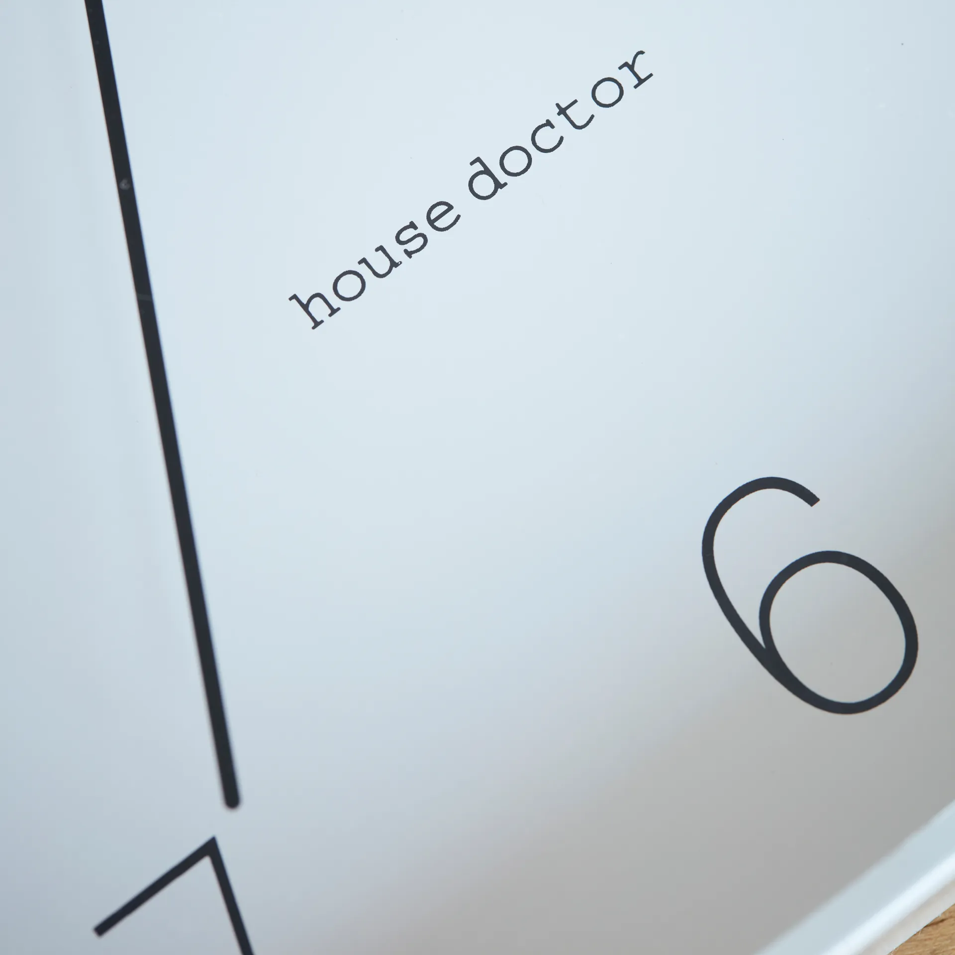 Shape wall clock, grey House Doctor